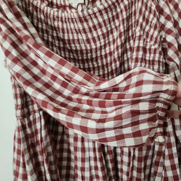 St. John's Bay Women's Gingham Long Sleeve Smocked Size 3X - Picture 4 of 8